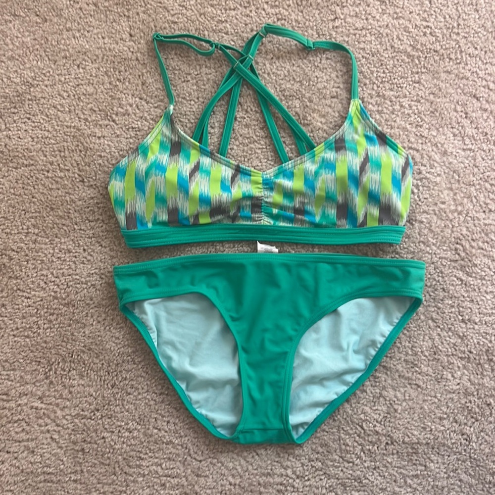 Prana ikat Green Bikini Set
